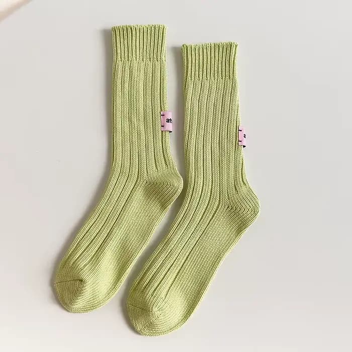 1 Paire de Chaussettes Tendance Épaisses Automne-Hiver