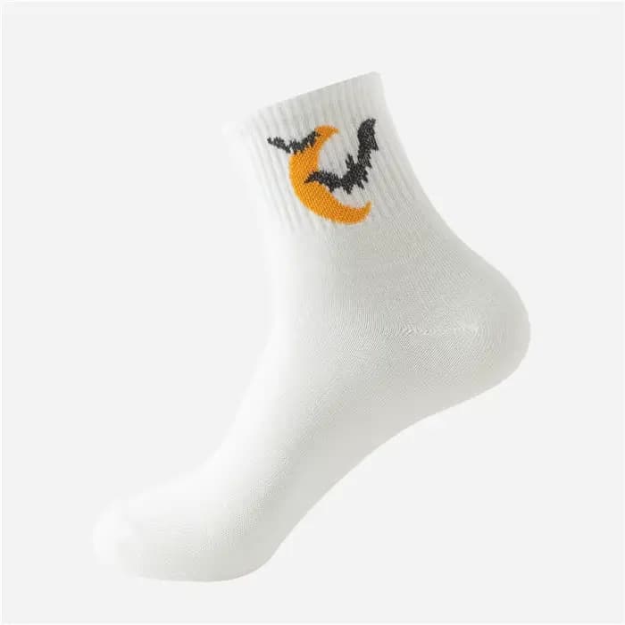 5 paires de chaussettes fantaisie d'Halloween pour hommes : modèles effrayants