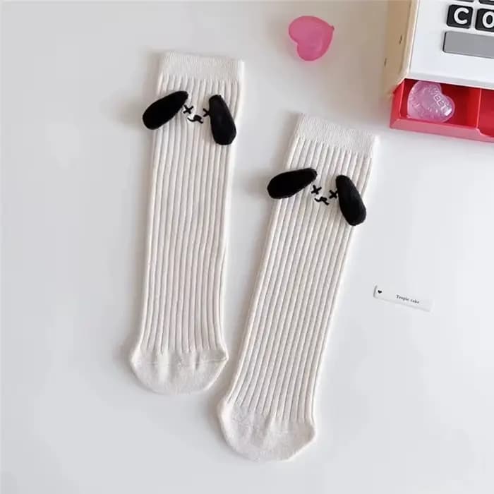 Chaussettes en coton de dessin animé pour filles et femmes, douces et mignonnes, taille unique, longueur 30cm, printemps et automne, enfants et maman, 0 à 8 ans