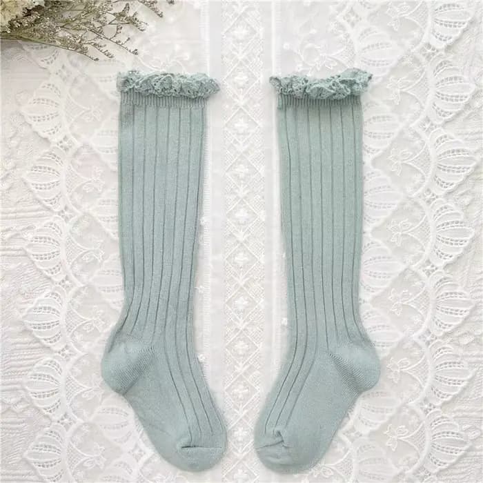 Chaussettes hautes à volants pour enfants de 0 à 8 ans