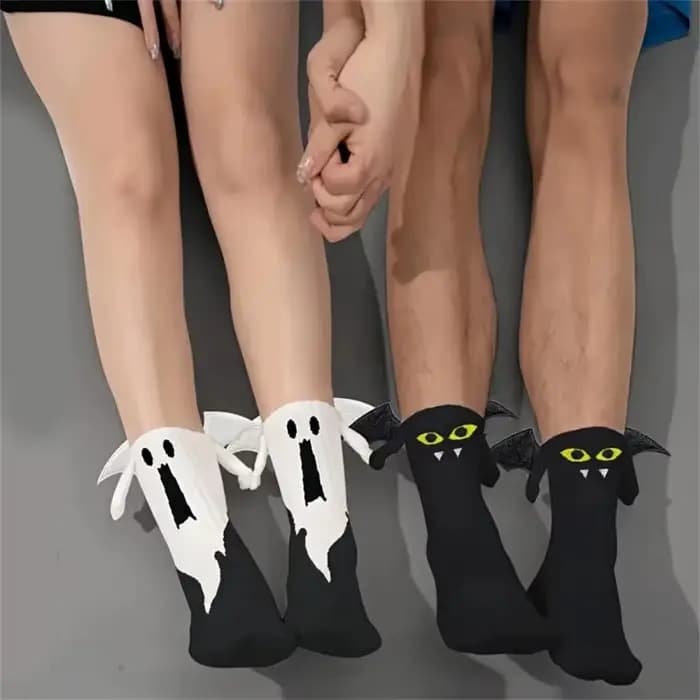 Paire de chaussettes d'Halloween effrayantes pour femmes
