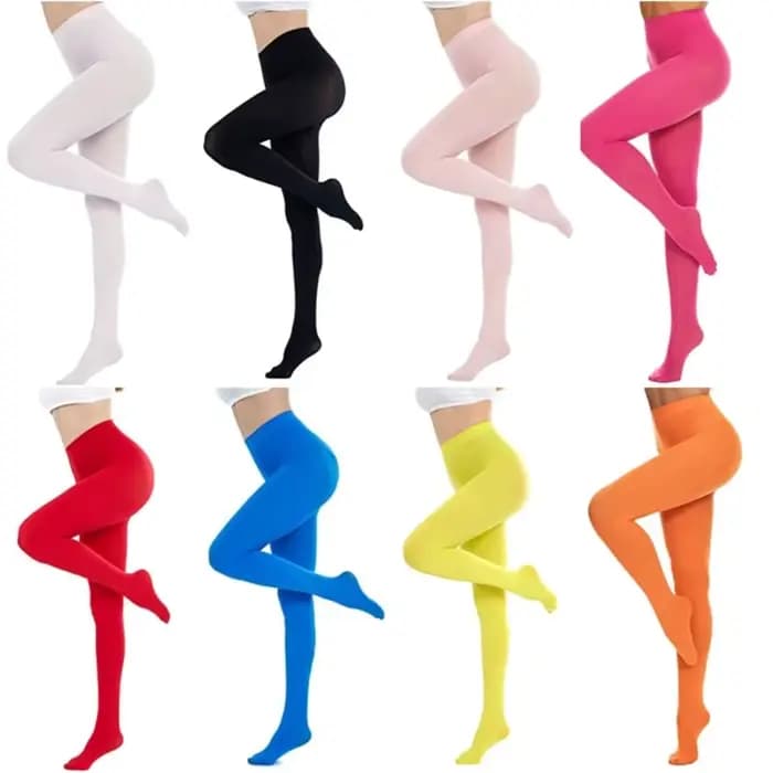 Collants souples résistants à la course, bonneterie d'automne, collants semi-oppaques pour femmes, bas à haute élasticité de couleur unie