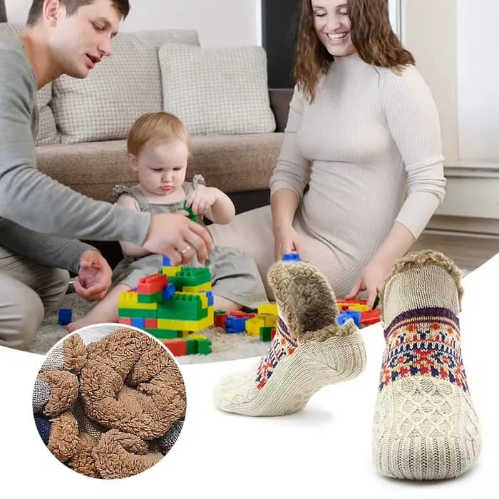 Chaussettes de sol épaisses pour hommes et femmes