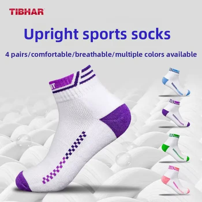 TIBHAR chaussettes de sport respirantes pour tennis de table pour hommes et femmes