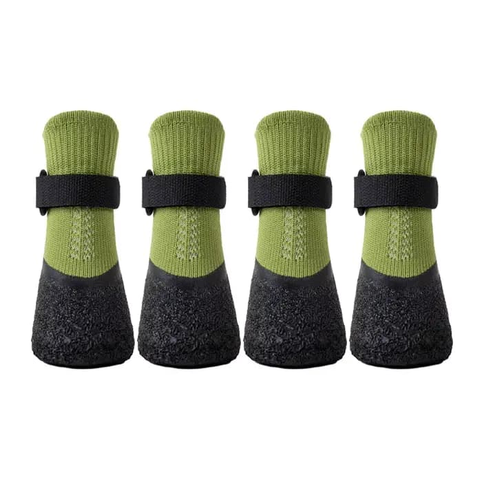 Fournitures pour animaux de compagnie, chaussures pour chiens, Protection des pattes de chien, bottes de neige antigel, chaussures d'hiver pour chiens, cheveux dorés en peluche, Labrador Border Collie
