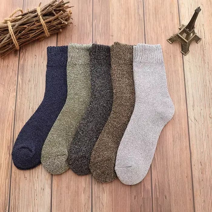 5 paires de chaussettes chaudes d'hiver pour hommes et femmes