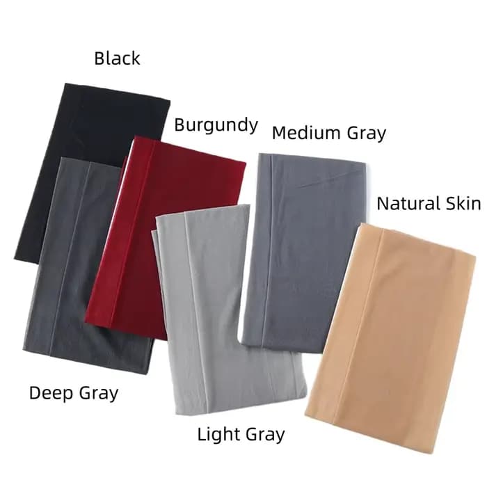 Collants d'été sans pieds Sheer Matt 40D pour femmes bordeaux Leggings capri sans