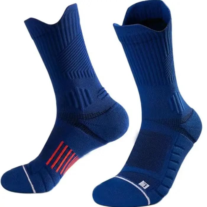 5 paires de chaussettes de sport professionnelles à haute élasticité et fond de serviette rembourré