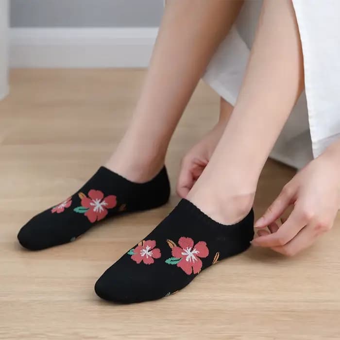 Chaussettes invisibles en coton japonais pour femmes