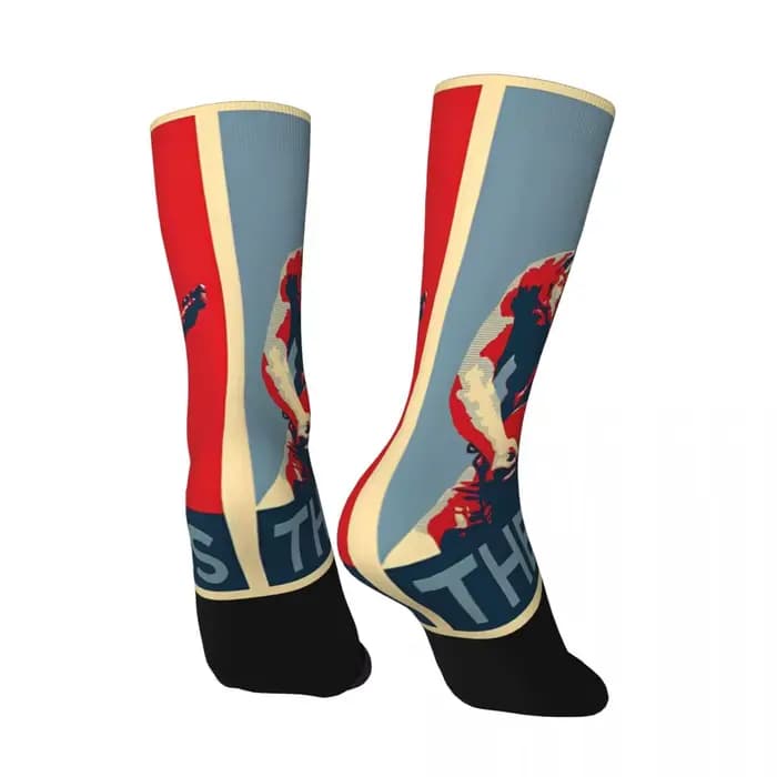 Bruces Springsteen 2024 chaussettes de tournée mondiale bas drôles automne anti-dérapant hommes