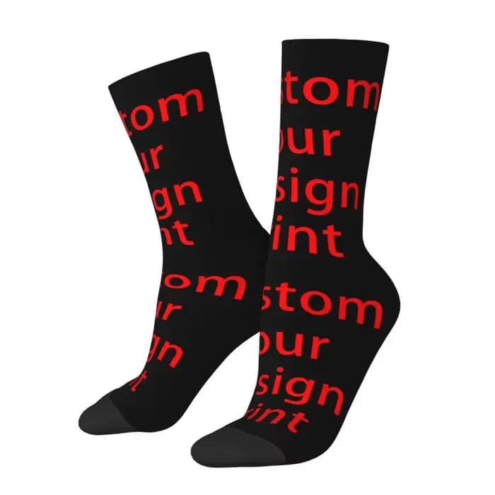 Personnalisez votre conception chaussettes femmes hommes chaud impression 3D Logo personnalisé imprimé