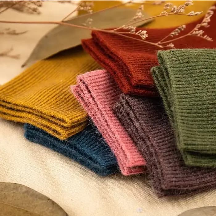 Chaussettes coréennes en laine rayées pour bébés filles et garçons