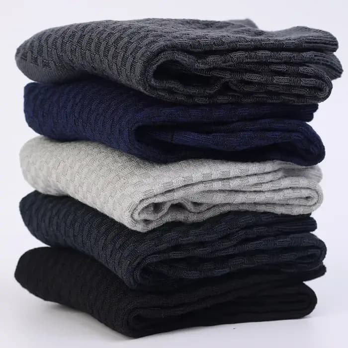 Chaussettes respirantes en Fiber de bambou pour hommes