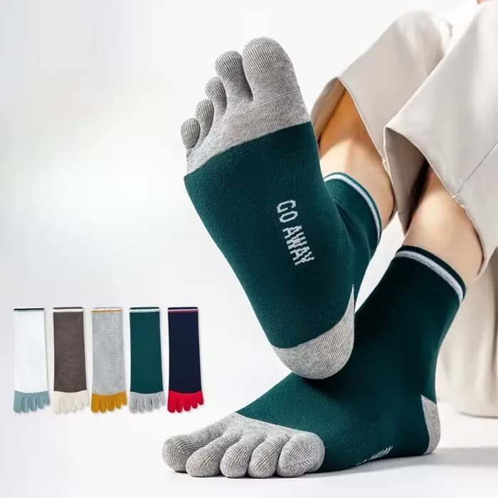 5 paires de chaussettes à cinq doigts pour hommes