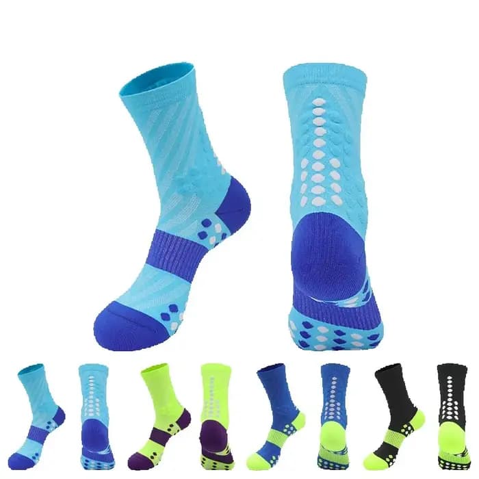 Chaussettes de compression pour la course à pied, chaussettes de sport colorées pour marathon, pour homme, femme, adulte, adolescent, cyclisme