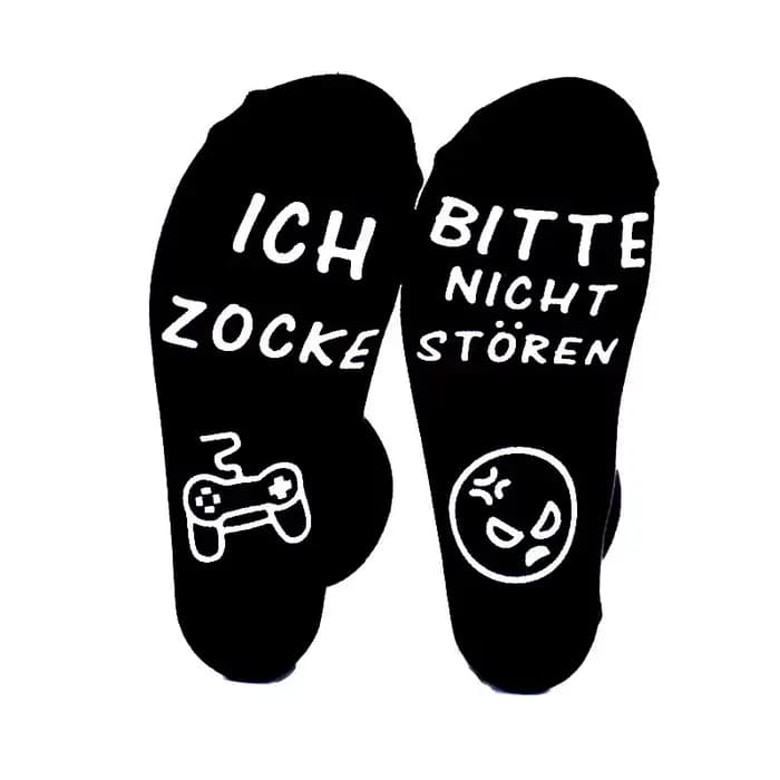 2/3 paires hommes chaussettes en caoutchouc allemagne lettre antidérapant homme décontracté drôle mâle équipage chaussettes S05