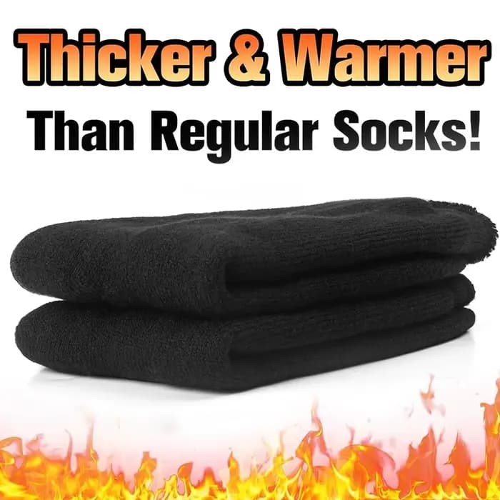 2 paires de chaussettes thermiques d'hiver pour hommes et femmes