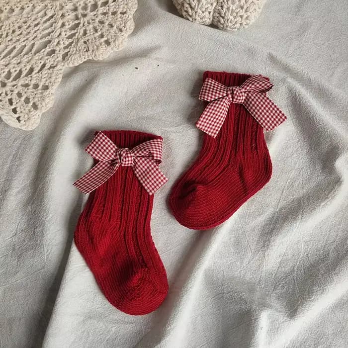Chaussettes hautes en coton pour bébés filles de 0 à 3 ans