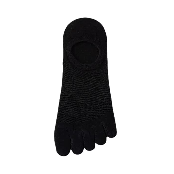Chaussettes Homme Printemps-Été Cinq Doigts Légères Respirantes à Bout Ouvert en Coton Fin Couleur Unie Simples Vente en Gros