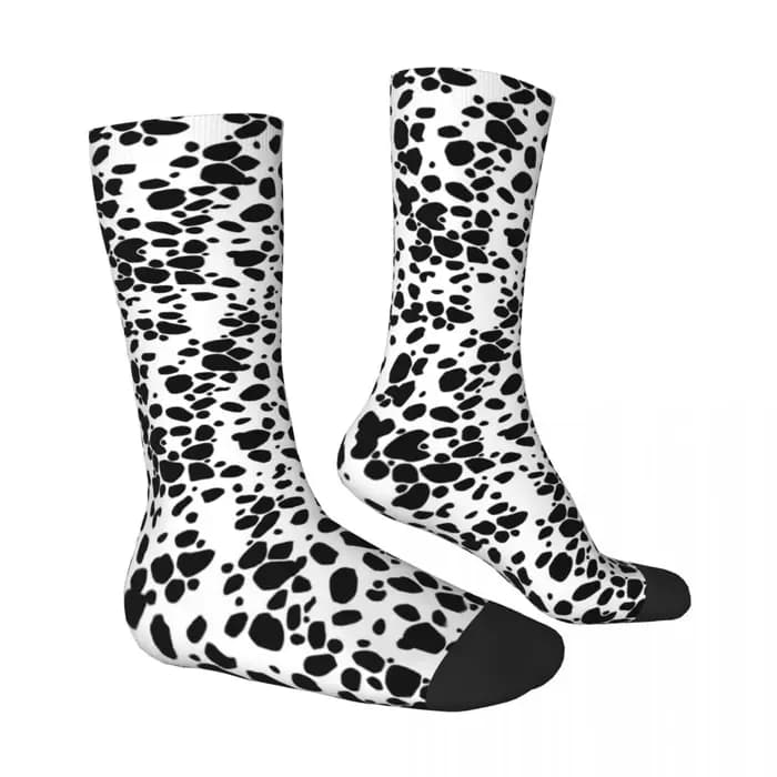 Chaussettes imprimées chien dalmatien toutes saisons