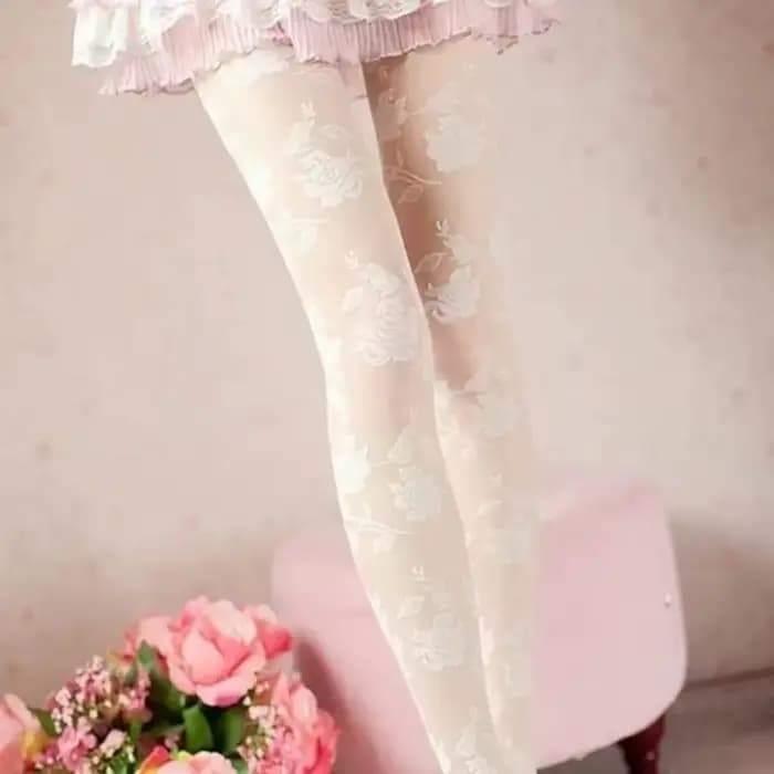 Sexy Rose Collants Femmes Collant Femme Mince Transparent