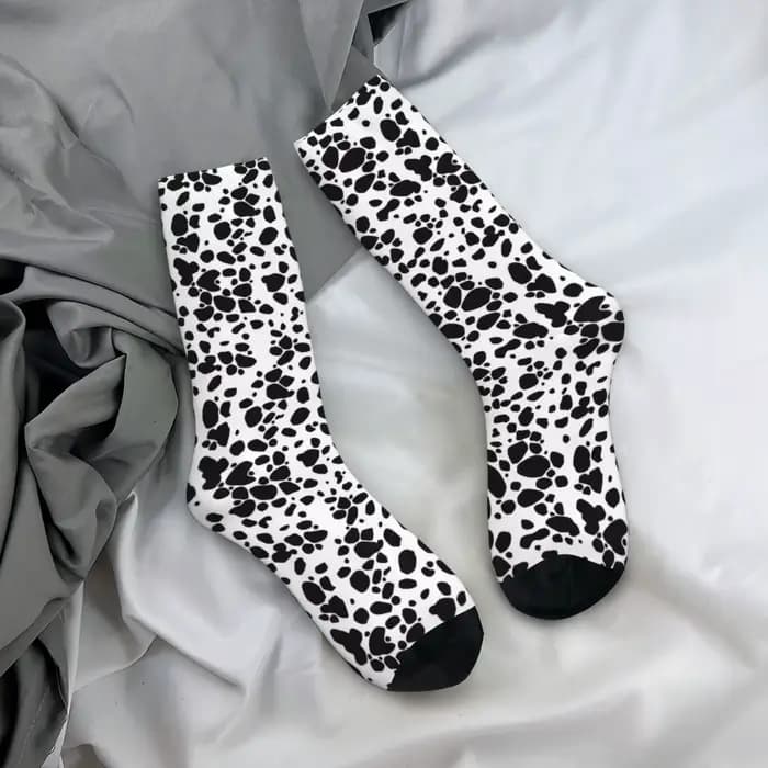 Chaussettes imprimées chien dalmatien toutes saisons