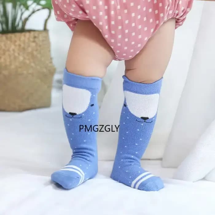 Chaussettes unisexes en coton doux pour enfants