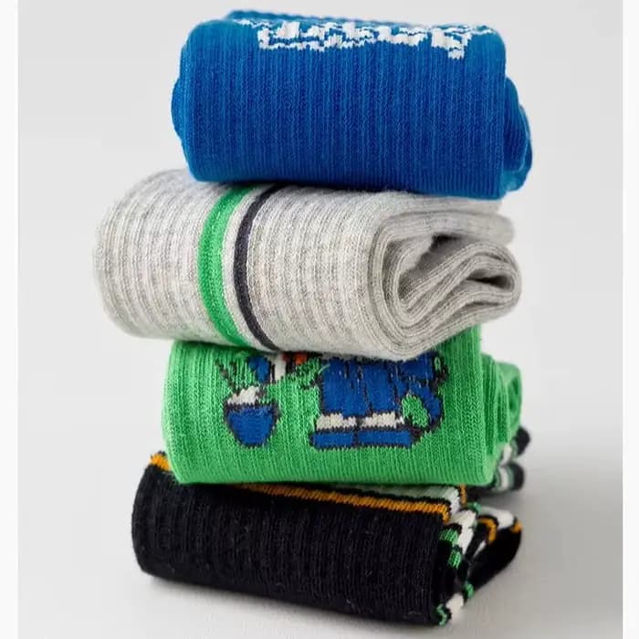 4 paires de chaussettes longues pour enfants
