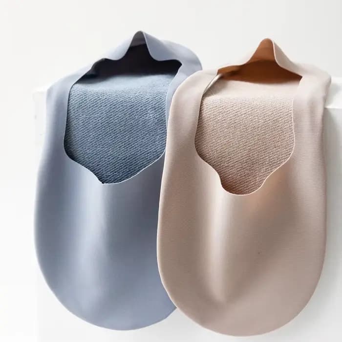 4 paires de chaussettes invisibles en soie glacée pour hommes