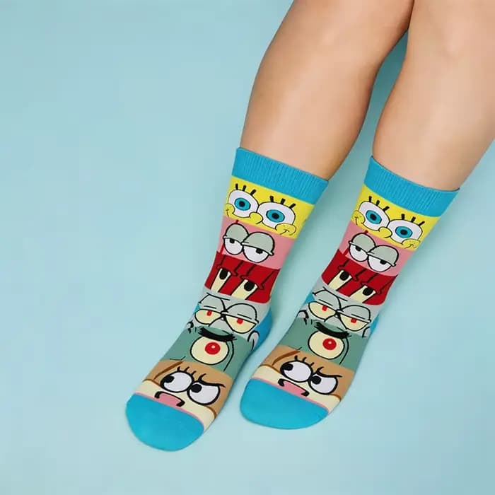 Nouvelles Chaussettes Fantaisie Amusantes en Coton Respirant pour Hommes et Femmes
