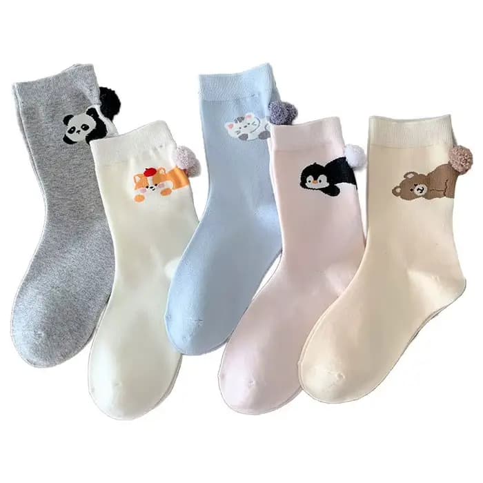 Chaussettes drôles en forme d'œuf pour enfants
