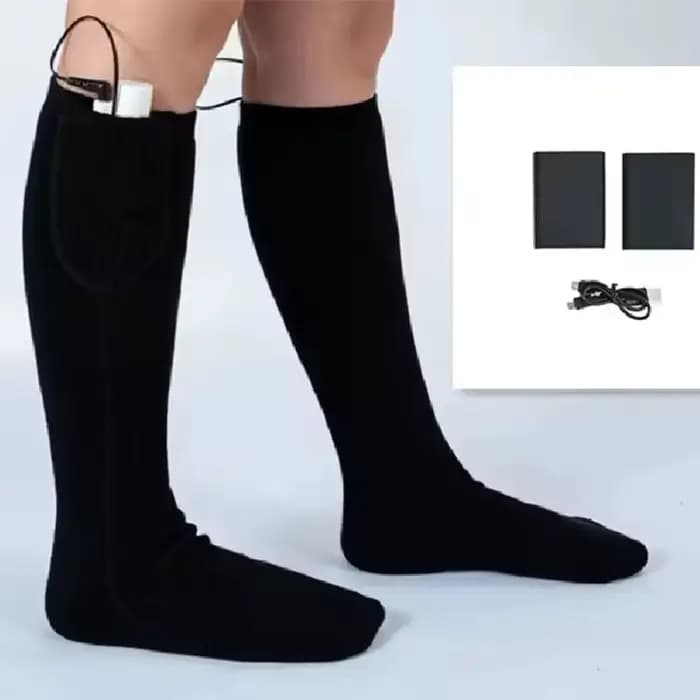 Chaussettes chauffantes électriques rechargeables USB 3 Modes de chauffage
