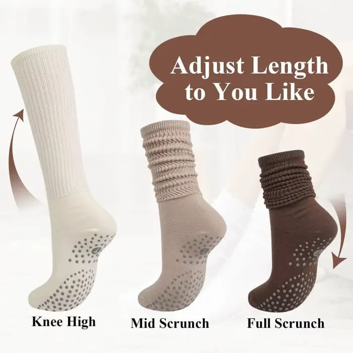 Chaussettes de yoga mi-mollet pour Pilates, antidérapantes, absorbantes, à pois, pour femmes, polyvalentes, pour le sport et le fitness, avec points en silicone