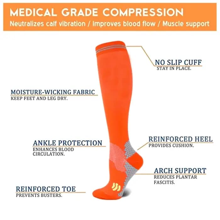 Chaussettes de sport à Compression pour Golf