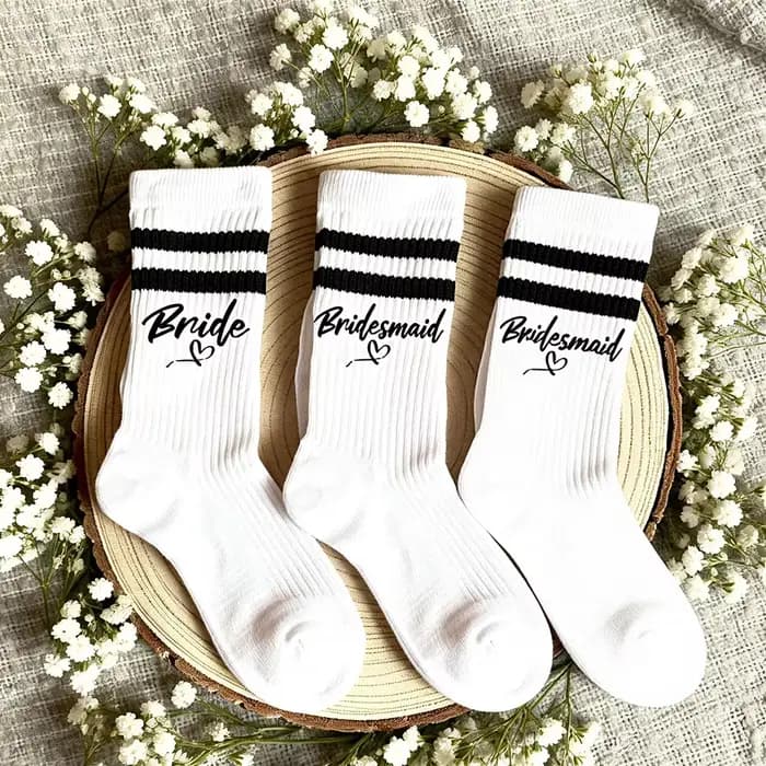 Chaussettes de Mariée pour la Journée du Mariage