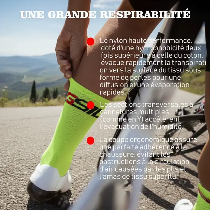 Nouvelles chaussettes de cyclisme chaussettes de compression de haute qualité hommes et femmes chaussettes de football basket-ball course en plein air professionnel