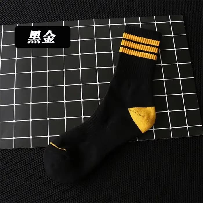 Chaussettes tube en coton absorbant la transpiration pour hommes