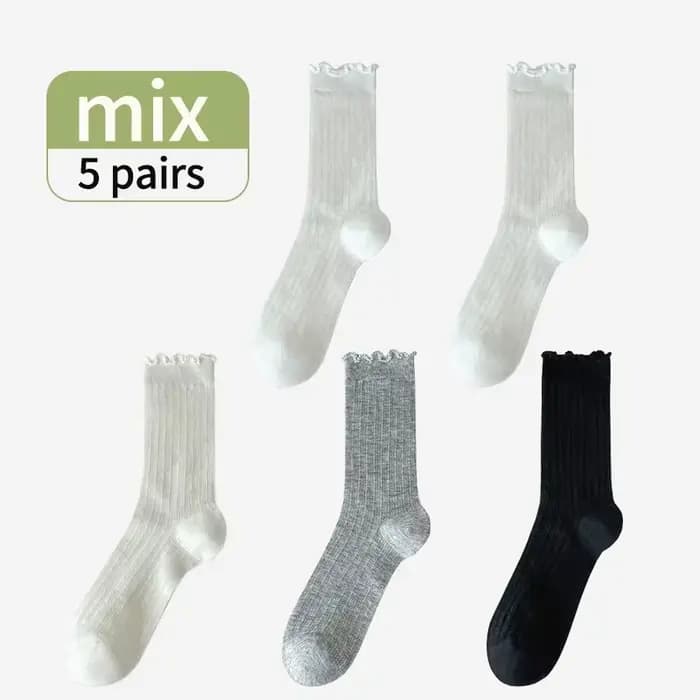 Chaussettes mi-mollet pour femmes