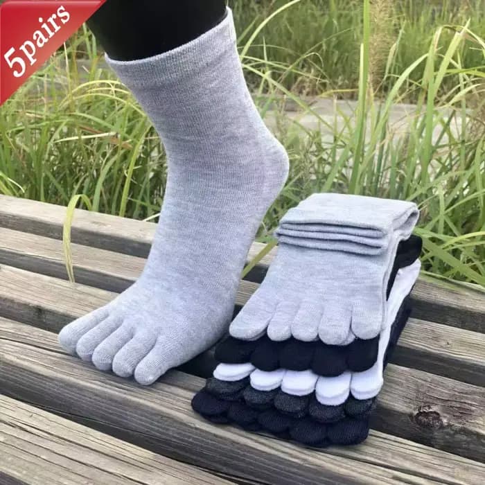 Ensemble de 5 paires de chaussettes à orteils pour hommes