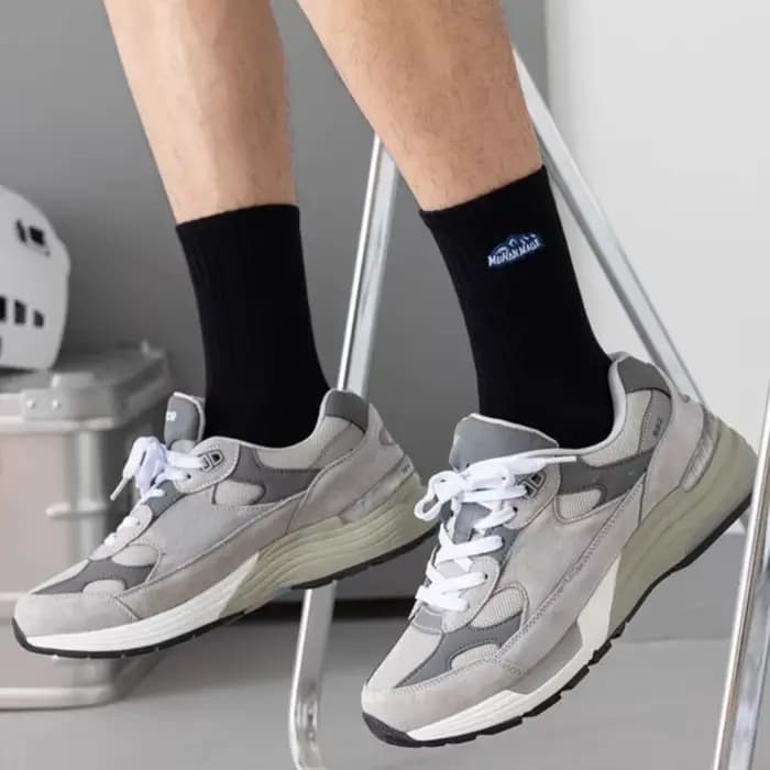 Chaussettes mi-mollet côtelées rétro pour hommes