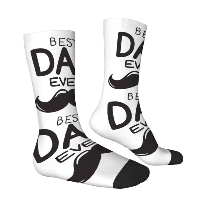 Chaussettes mi-mollet imprimées sur le thème de la fête des pères
