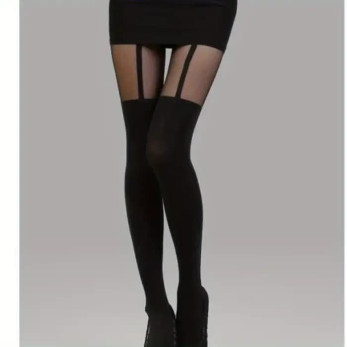 Collants élastiques transparents pour femmes, effet bretelles, coupe ajustée, pour usage quotidien décontracté