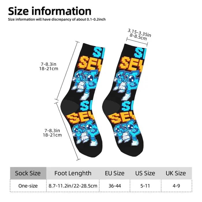67 Six Seven drôle italien Brainrot enfants jeu Meme chaussettes automne