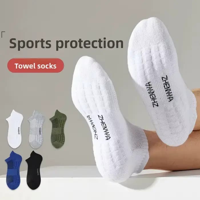 5 paires de chaussettes de sport en coton pour hommes