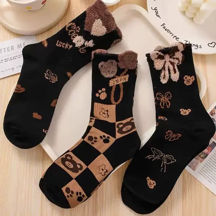 5 paires de chaussettes en cachemire pour femmes