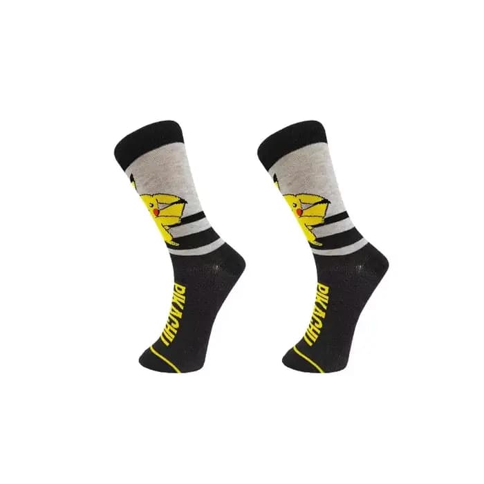 Chaussettes de sport Pokemon Pikachu Gengar Eevee, chaussettes de sport périphériques de dessin animé, fournitures de fête Cosplay, cadeaux Surprise de noël