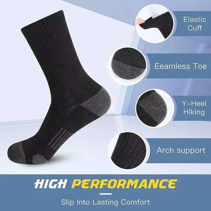 5 paires de chaussettes de course pour hommes