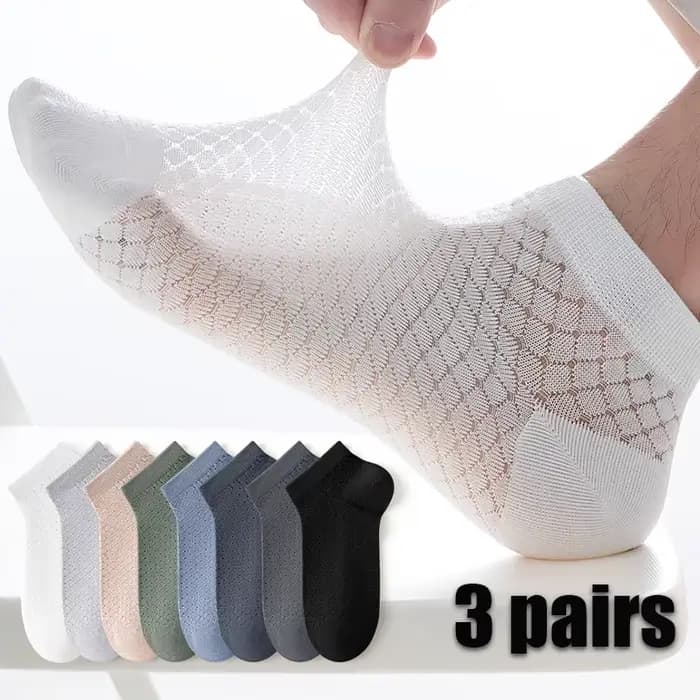 5 paires de chaussettes basses Anti-odeur pour hommes