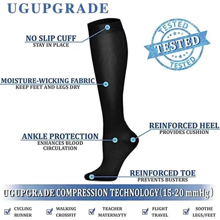 Chaussettes de Compression pour Varices Adaptées au Golf
