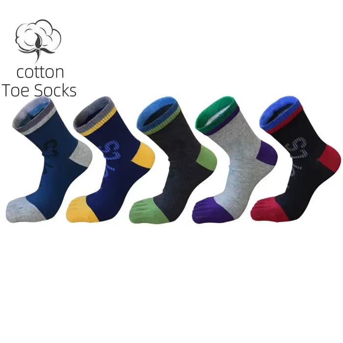 5 paires de chaussettes à orteils pour hommes